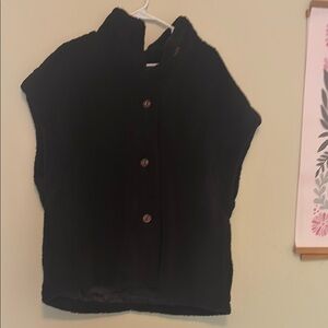 Black Button-Up Vest